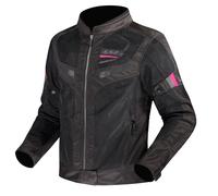 Chaqueta De Moto LS2 Garda Air Para Mujeres (Negro/Rosa) Talla: M
