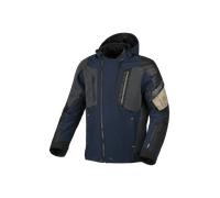 Macna Angle 2.0 Chaqueta Textil de Motocicleta Impermeable, azul-beige, tamaño 3XL para Hombres