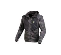 Macna Breeze Camo Sudadera con capucha Zip de motocicleta, negro-multicolor, tamaño M para Hombres