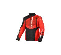 Macna Crest Chaqueta de motocross, negro-rojo, tamaño L para Hombres