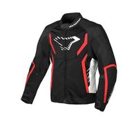 Chaqueta De Moto Macna En Tejido Grisco Negro, Rojo
