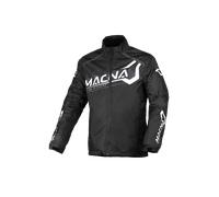 Macna Rainossi Chaqueta impermeable de moto, Negro/Blanco, Talla 3XL