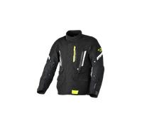 Macna Ultimax 2.0 Chaqueta textil de moto impermeable, negro-amarillo-antracita, tamaño 4XL para Hombres