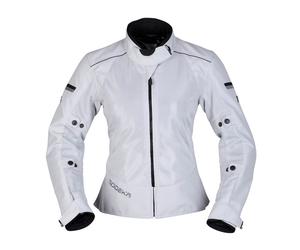 Chaqueta De Moto Modeka Veo Air Tex Para Damas (Gris Claro) Talla: 38D