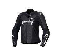 Alpinestars Stella Faster V3 Motociclo Mujer Leather Jacke, negro-blanco, tamaño 44