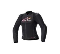 Alpinestars Stella SMX Air Chaqueta textil de motocicleta para damas perforada, negro-rosa, tamaño S para Mujer
