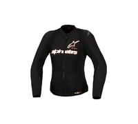 Alpinestars Stella SMX Air Chaqueta textil de motocicleta para damas perforada, Negro/Blanco/Rojo, Talla L