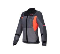 Chaqueta de Moto Mujer Alpinestars Stella ST-2 Air Gris oscuro/Coral flúorL Gris oscuro,Coral flúor