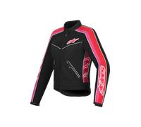 Alpinestars Stella T-Dyno Air Chaqueta textil de moto para mujer, negro-rosa, tamaño S