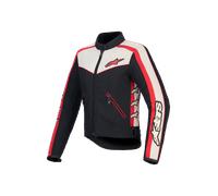 Alpinestars Stella T-Dyno WR Chaqueta textil de moto para mujer, negro-rojo-beige, tamaño S