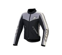 Alpinestars Stella T-Dyno WR Chaqueta textil de moto para mujer, negro/gris, Talla XL