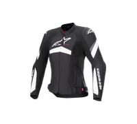 Alpinestars Stella T-GP Plus R v4 Chaqueta textil de moto para mujer, Negro/Blanco, Talla M
