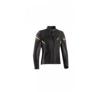 Ixon Ilana Evo Chaqueta textil de moto para mujer, negro-gris-oro, tamaño S
