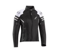Ixon Ilana Evo Chaqueta textil de moto para mujer, negro-gris-blanco, tamaño M