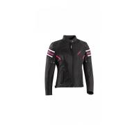 Ixon Ilana Evo Chaqueta textil de moto para mujer, negro-rosa, tamaño 2XL