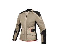 Ixon M-Njord Chaqueta textil de motocicleta para damas, negro-beige, tamaño L para Mujer