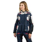 Ixon Midgard Chaqueta textil impermeable para mujer, Gris/negro/azul, Talla M