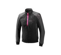Chaqueta de Moto Mujer Ixon Siwa Negro/Antracita/Rosa vivoS Negro,Antracita,Rosa vivo