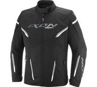 Ixon Striker 2 C Chaqueta textil impermeable para mujer, negro-blanco, tamaño 5XL