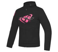 Chaqueta de moto mujer IXON Touchdown negro-rosa XS