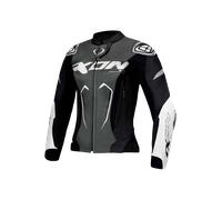 Ixon Vortex 3 Chaqueta de cuero para damas, negro-blanco, tamaño M para Mujer