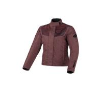 Macna Dromica impermeable Chaqueta textil de motocicleta para mujer, Rojo oscuro, Talla L