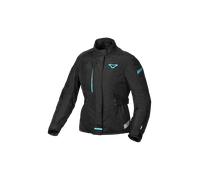 Chaqueta de Moto Mujer Macna Nivala Negro/AguamarinaXL Negro,Aguamarina