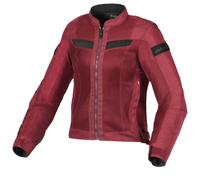 Macna Velotura Chaqueta textil de moto para mujer, Rojo oscuro, Talla S