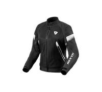 Revit Control Air H2O impermeable Chaqueta textil de motocicleta para mujer, Negro/Blanco, Talla 44