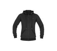 Richa Titan 2 Sudadera con capucha con cremallera de motocicleta para mujer, negro, tamaño XL