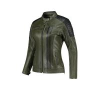 Rusty Stitches Alice, chaqueta de cuero mujer 40 female Verde Oscuro/Negro