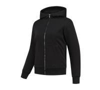 Rusty Stitches Super Wendy Sudadera con capucha con cremallera de motocicleta para mujer, negro, tamaño 50