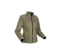 Segura Bahia Chaqueta textil de moto para mujer, verde-marrón, tamaño 36