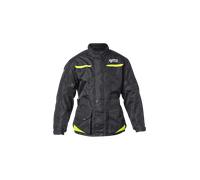 GMS Gear chaqueta textil impermeable para niños, negro-amarillo, tamaño 2XS 128 para Niños