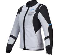 Chaqueta de moto para mujer Alpinestars Stella ST-2 Air gris claro-negro 2XL