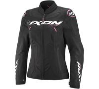 Chaqueta de moto para mujer IXON Ionix Lady negra y rosa S