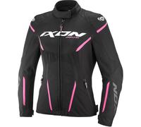 Chaqueta de moto para mujer IXON Striker 2 Air WP Lady negra y rosa XL