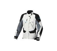 Macna Mundial impermeable Chaqueta textil de motocicleta para mujer, negro-gris, tamaño XS