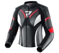 Chaqueta de moto para mujer Rebelhorn Rebel Black-White-Fluo Red 36