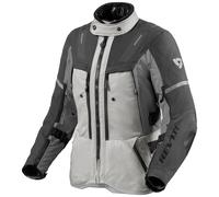 Chaqueta de moto para mujer Revit Sand 5 H2O color plata-antracita 38