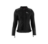 Chaqueta de Moto para Mujer Rusty Stitches Amanda Negro/Blanco38 Negro,Blanco