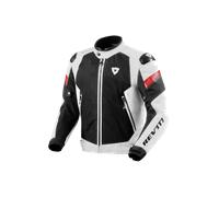 Revit Control Air H2O chaqueta textil impermeable para motocicletas, Blanco/Negro, Talla M