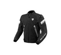 Revit Control Air H2O chaqueta textil impermeable para motocicletas, Negro/Blanco, Talla XXL