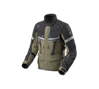 Revit Dominator 3 GTX Chaqueta textil para motocicleta, negro-verde, tamaño XL para Hombres