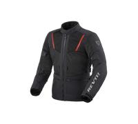 Revit Levante 2 H2O Chaqueta textil para motocicleta, negro-gris-rojo, tamaño 2XL para Hombres