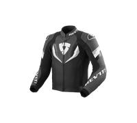 Revit Quantum 3 Chaqueta de cuero para moto perforada, negro/antracita, Talla 52