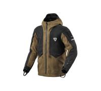 Revit Tectonic H2O Chaqueta textil de moto impermeable, negro/marrón, Talla S