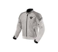 Revit Torque 2 H2O Chaqueta textil para motocicleta, gris-plata, tamaño L para Hombres