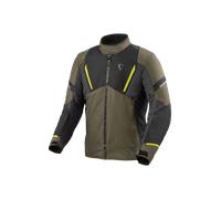 Revit Undulate H2O Chaqueta textil de moto impermeable, marrón/gris, Talla XXL