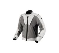 Revit Airwave 4 Chaqueta textil de motocicleta, negro-gris-plata, tamaño L para Hombres